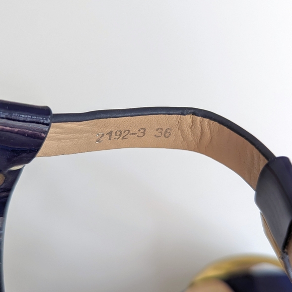 Studio L&T Patent Strappy Block Heel Sandals - Picture 10 of 11